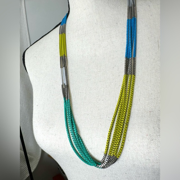 Jessica Simpson Color Block Necklace - Picture 2 of 7